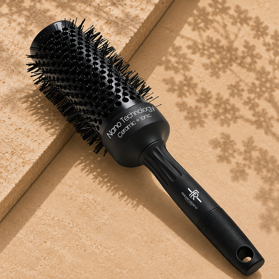 Round Hair Brush with Nano Technology – Ceramic & Ionic #53