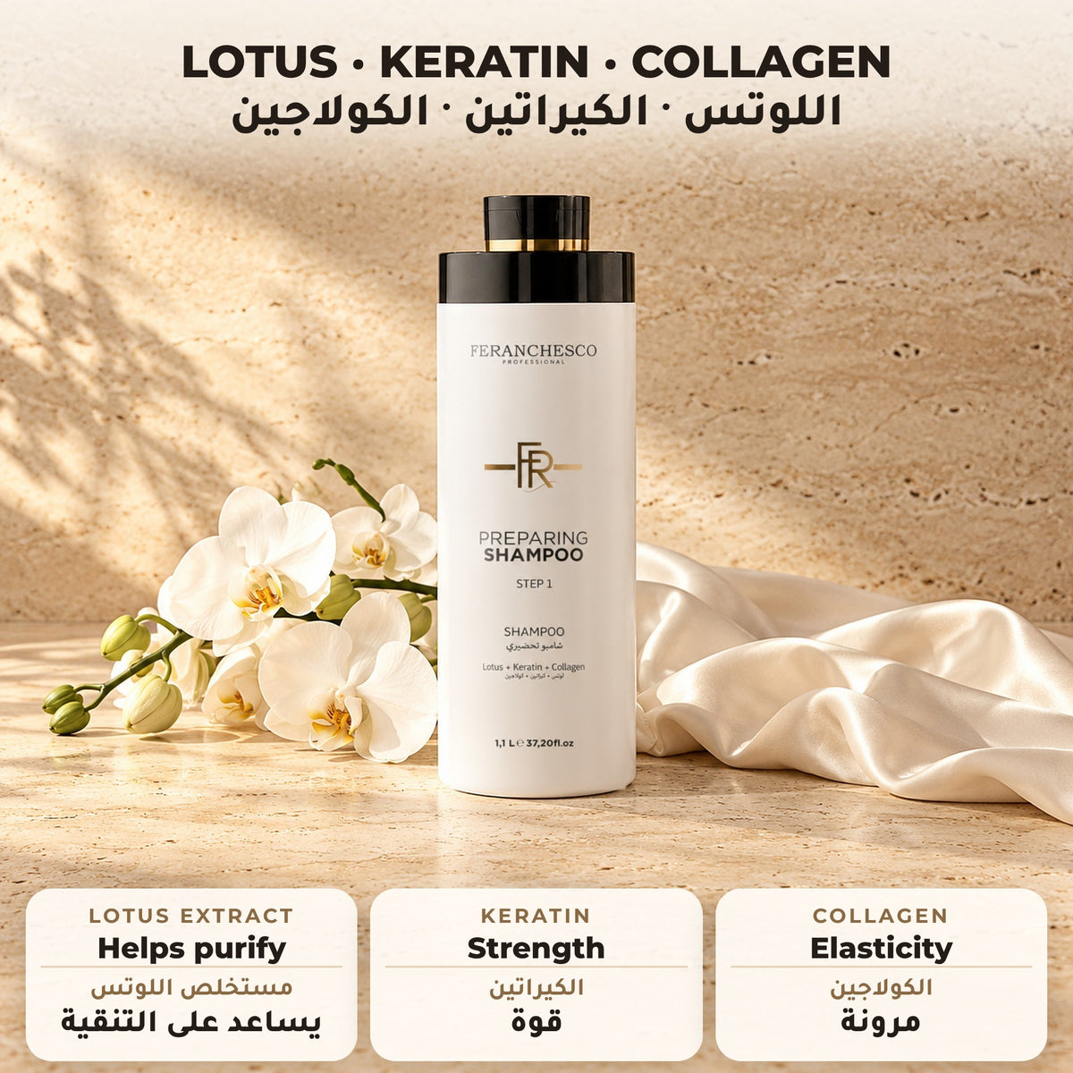 Feranchesco Step 1 Preparing Shampoo 1.1L – key ingredients