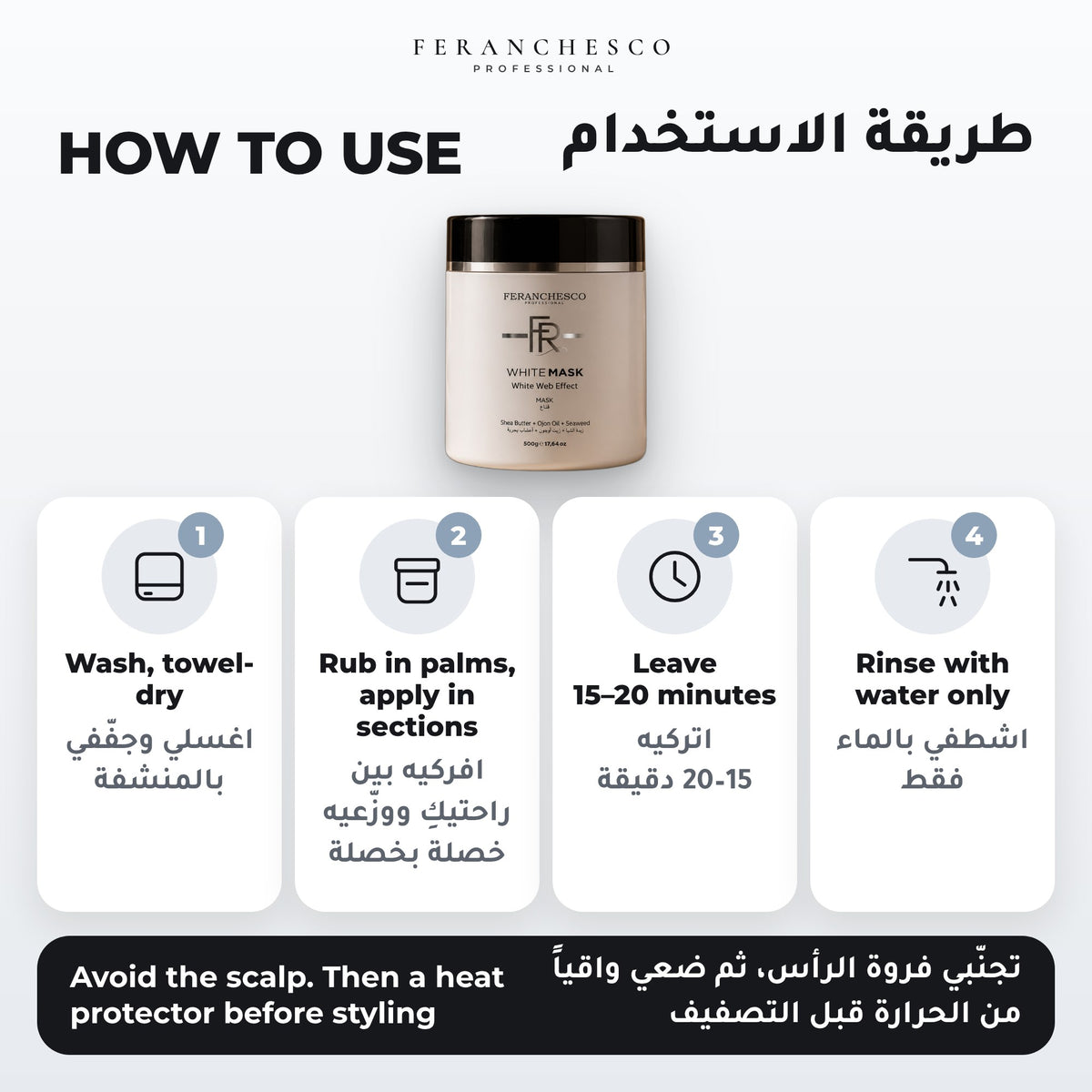 Feranchesco White Mask 500g – how to use