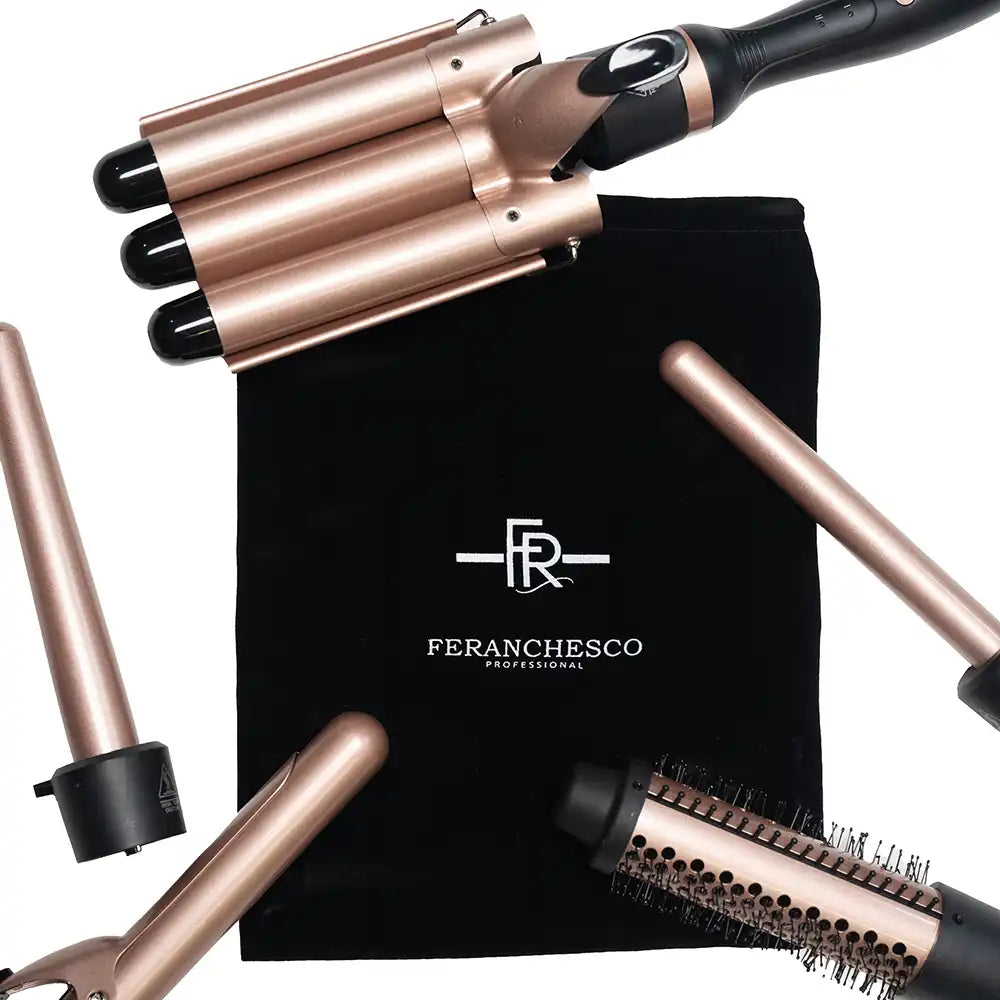 Stylish Shine & Curl Set For All Hair Lengths, Heat Styling, Frizzy Hair & High-Gloss Control