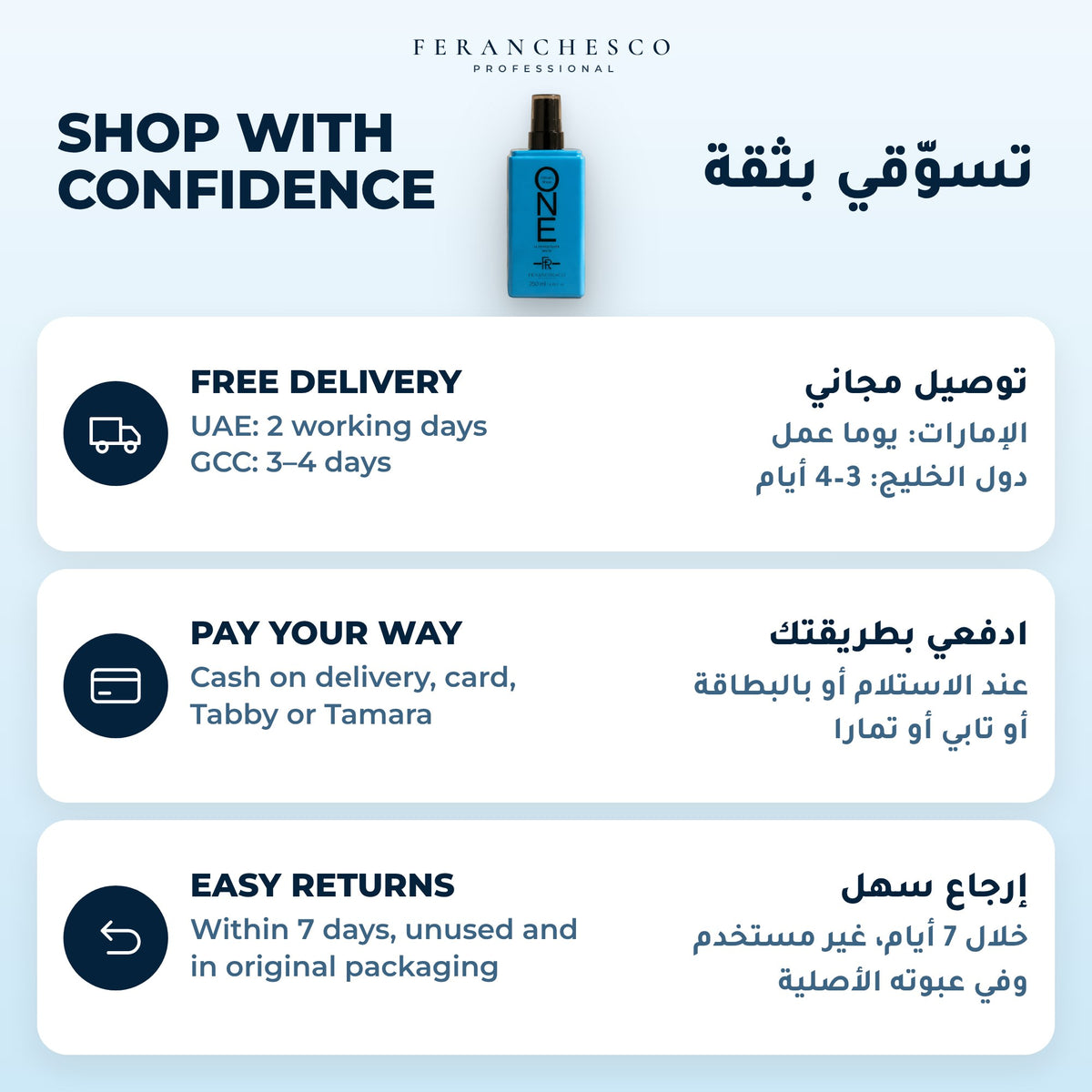 Feranchesco One Dream Shine 250ml – free delivery, payment options and easy returns