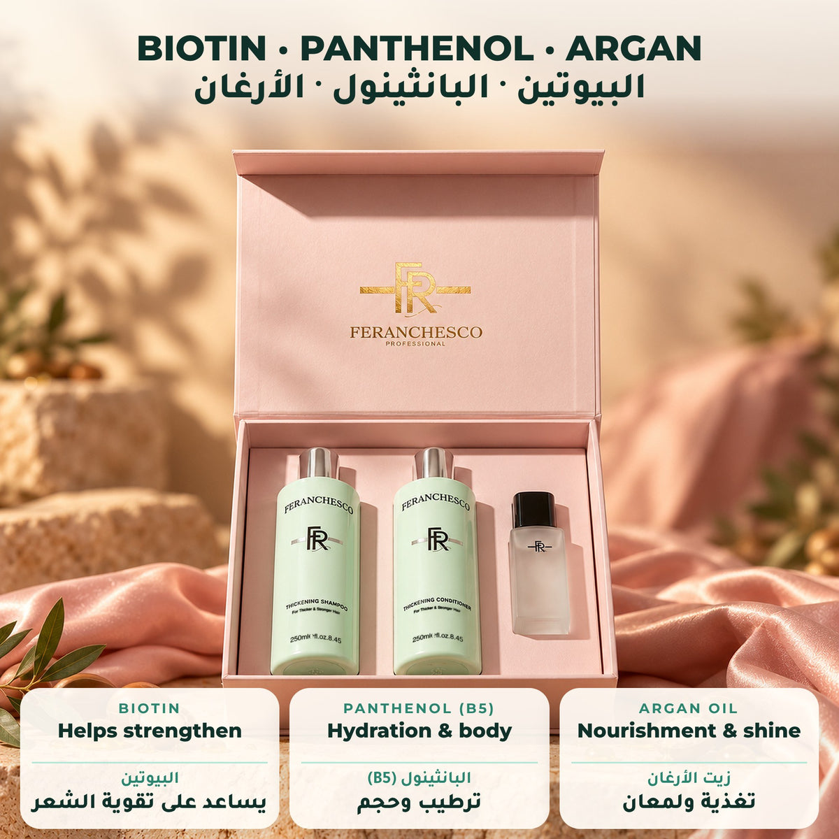 Feranchesco Thickening & Volume Gift Set – key ingredients
